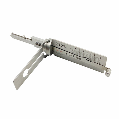 C123 2-IN-1 スラージュ ドアロックのピック C123 鍵屋の鍵具修理